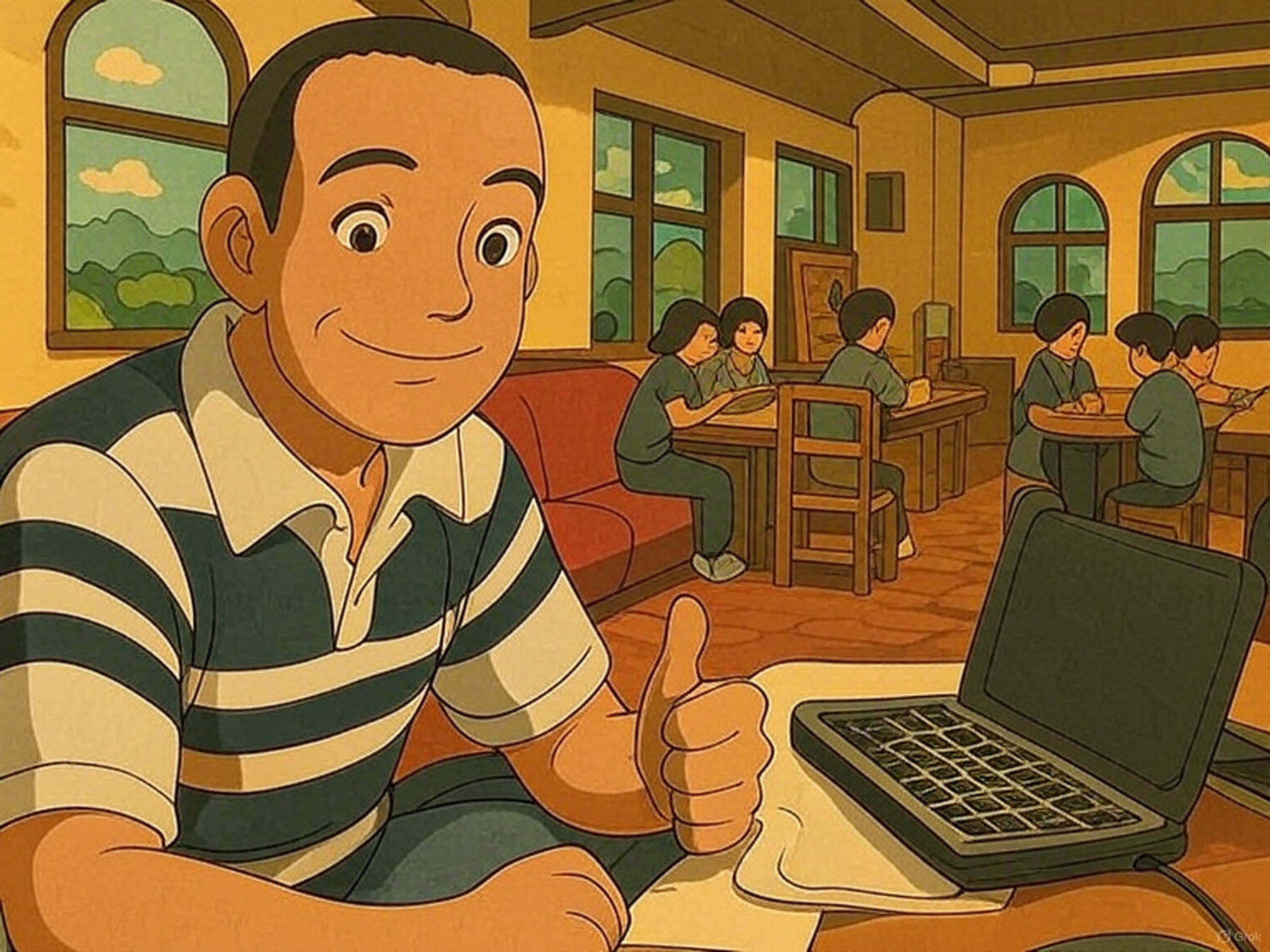 Software engineer at work